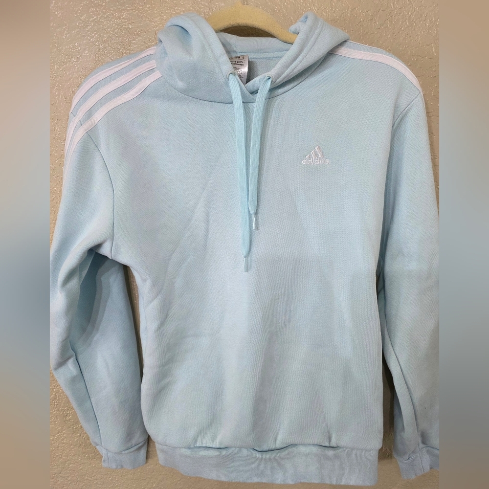 Adidas Light Blue Womens Hoodie